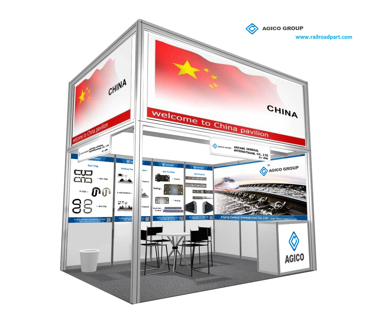 AGICO Rail Exhibition Designe Sketch