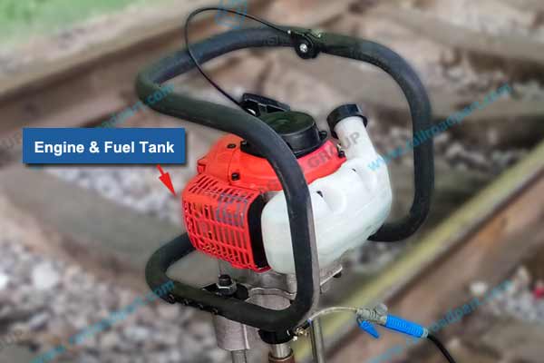 NLQ-45 Rail Drilling Machine Engine and Fuel Tank