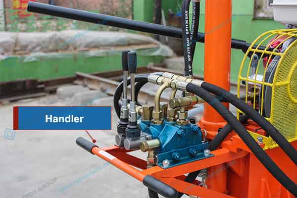 Handler Detail of Rail Tamping Machine
