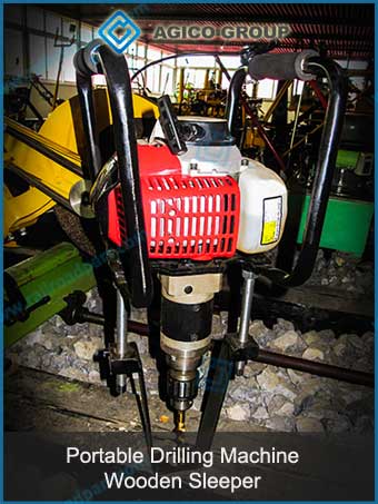 Portable Rail Drilling Machine for Wood Sleeper
