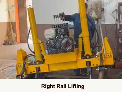 Right Rail Track Lifting