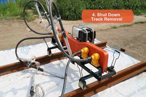 Shut Down of NRD-4 Ballast Tamping Machine