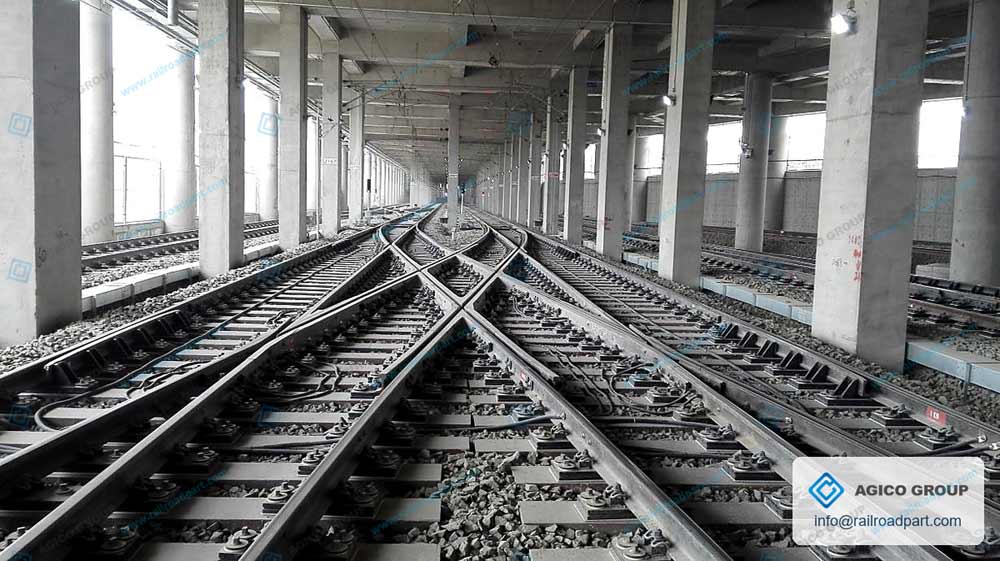 GFU composite sleeper turnout track application