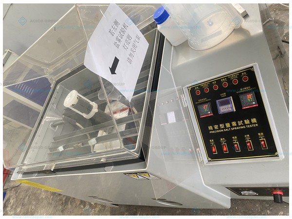 Salt-spray test equipment in the slide-baseplate development records